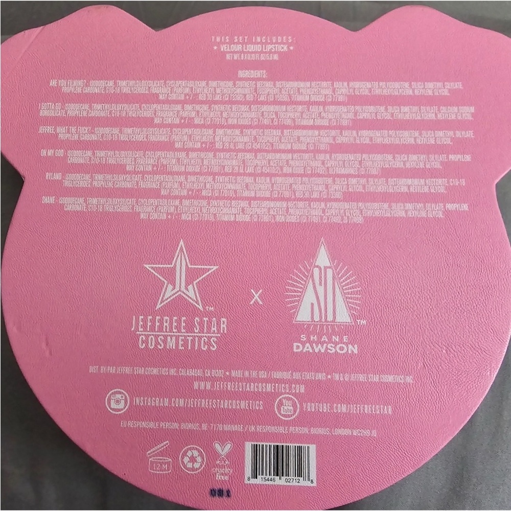 Jeffree Star x Shane Velour Liquid Lipstick | Pink Pig Vault Set of 6 NEW - Picture 5 of 10